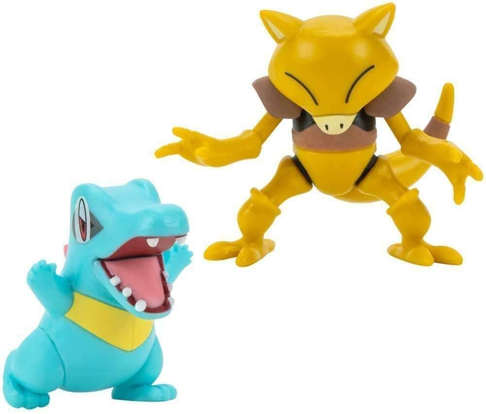 Pokemon Battle Figure 2 Pack - Totodile & Abra 2 Inch