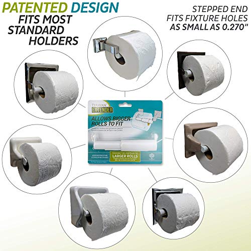 Teravan Extender for Extra Large Toilet Paper, Converts TP Holders to