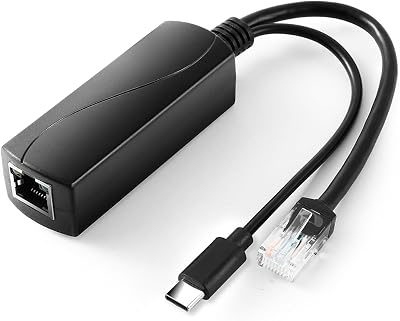 Revotech Type C PoE Splitter 5V 2.4A IEEE 802.3af 10/100M for IP Camera CCTV