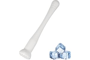 uxcell Cocktail Muddler, 9 Inch PP Drink Muddler Bar Accessories Tools Ice Crusher for Home Party Cocktail Fruit Drinks, Whit