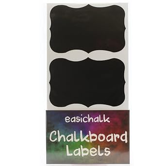 Large Fancy Chalkboard Labels Stickers x 12: Amazon.co.uk ...