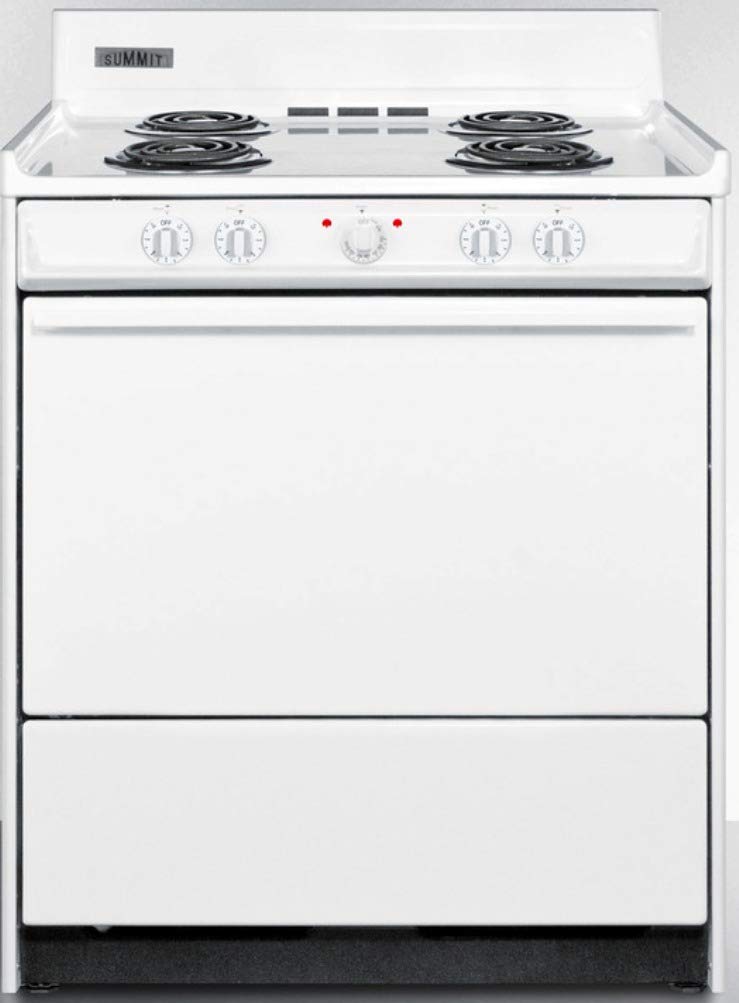 Summit WEM210 Kitchen Electric Cooking Range, White