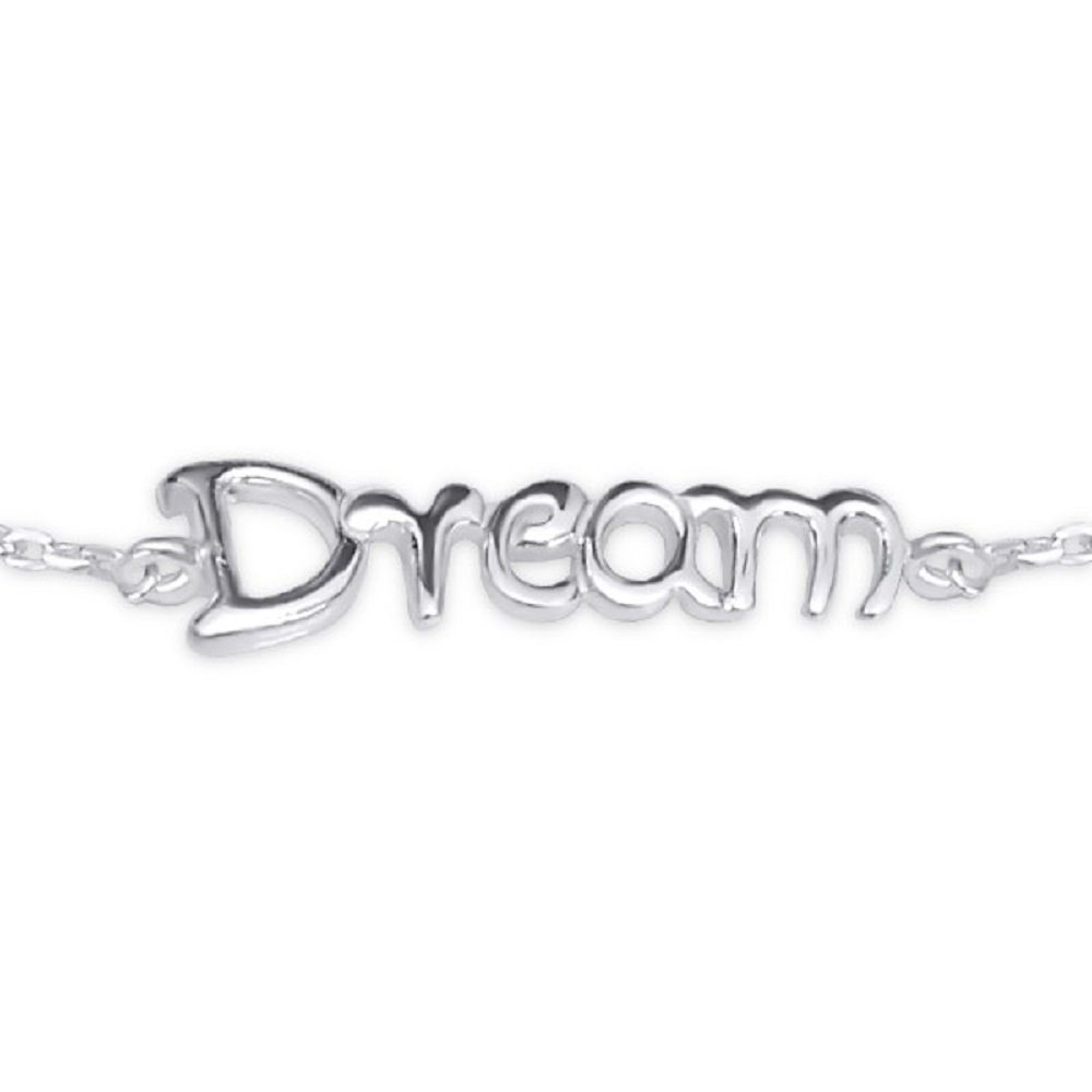 The Rose & Silver Company Women 925 Sterling Silver Adjustable Dream Charm Bracelet 18cm / 7" RS0529