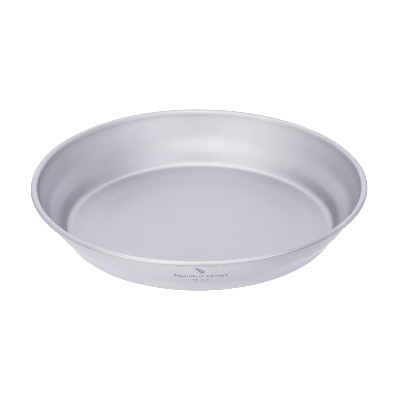 Boundless Voyage Titanium Dish Plate with Carry Mesh Bag Outdoor Titanium Dishware and Utensils Mess Kit Titanium Single-Walled Bowls for Camping Backpack Ti1108T