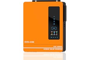 ANERN 4.2KW Off-Grid Solar Hybrid Inverter, 24V DC to 220-230V AC Solar Inverter with 120A MPPT Charge Controller, Max PV Power 6200W with WiFi Monitoring Works with 24V Lead Acid and Lithium Battery