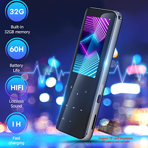 32GB Mp3 Player with Bluetooth 5.0 Aiworth Portable Digital Lossless