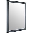 BOMINICA Rectangular Wall Mirror Framed Decorative Mirror 12” x 16” for Bathroom, Living Room, Vanity, Black