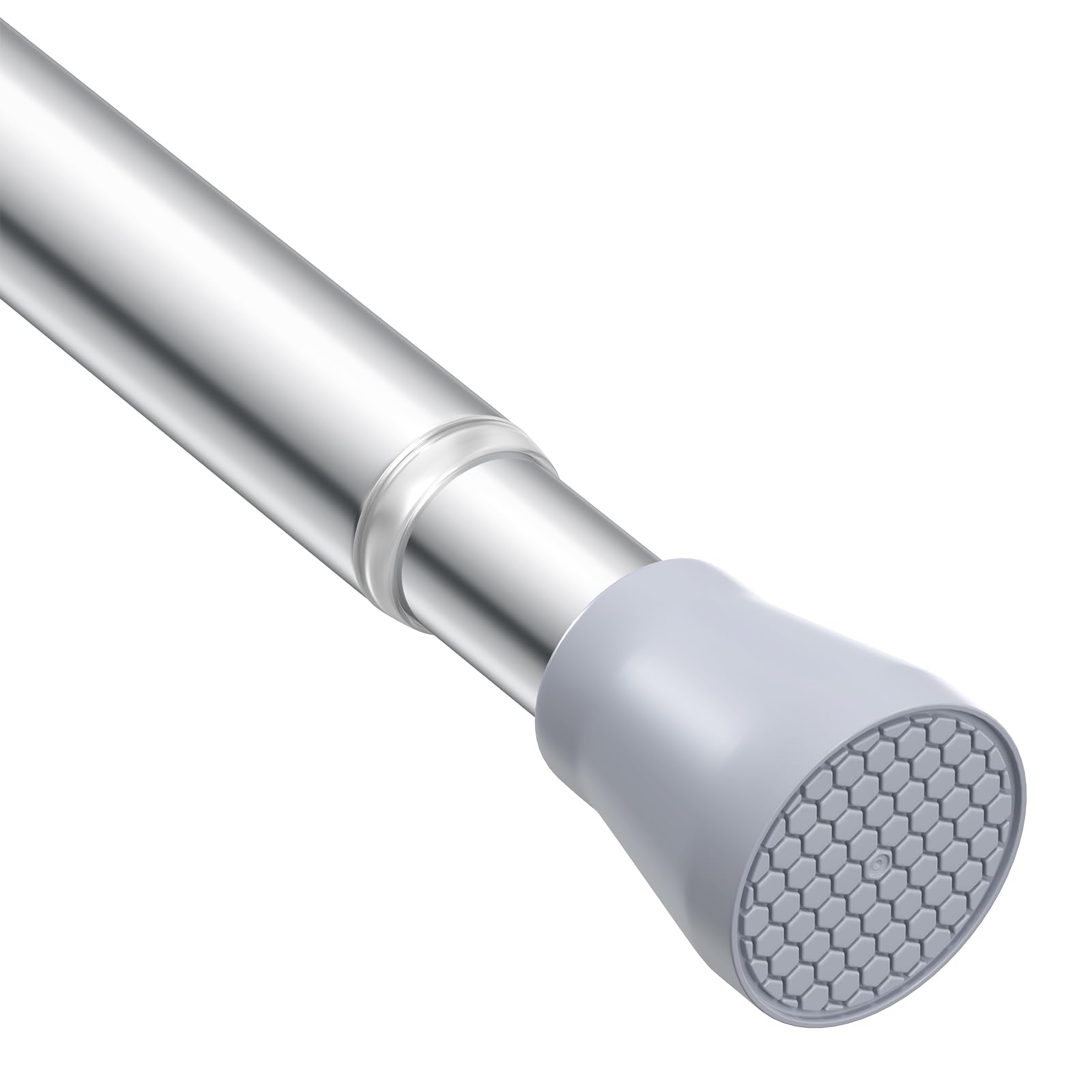 Shower Curtain Rail Stainless Steel Extendable Curtain Poles 70-130 cm Tension Rods for Curtains Shower Curtain Rod Shower Curtain Pole Tension Rod Curtain Poles No Drilling 1Pcs Diameter:22 mm — image 1