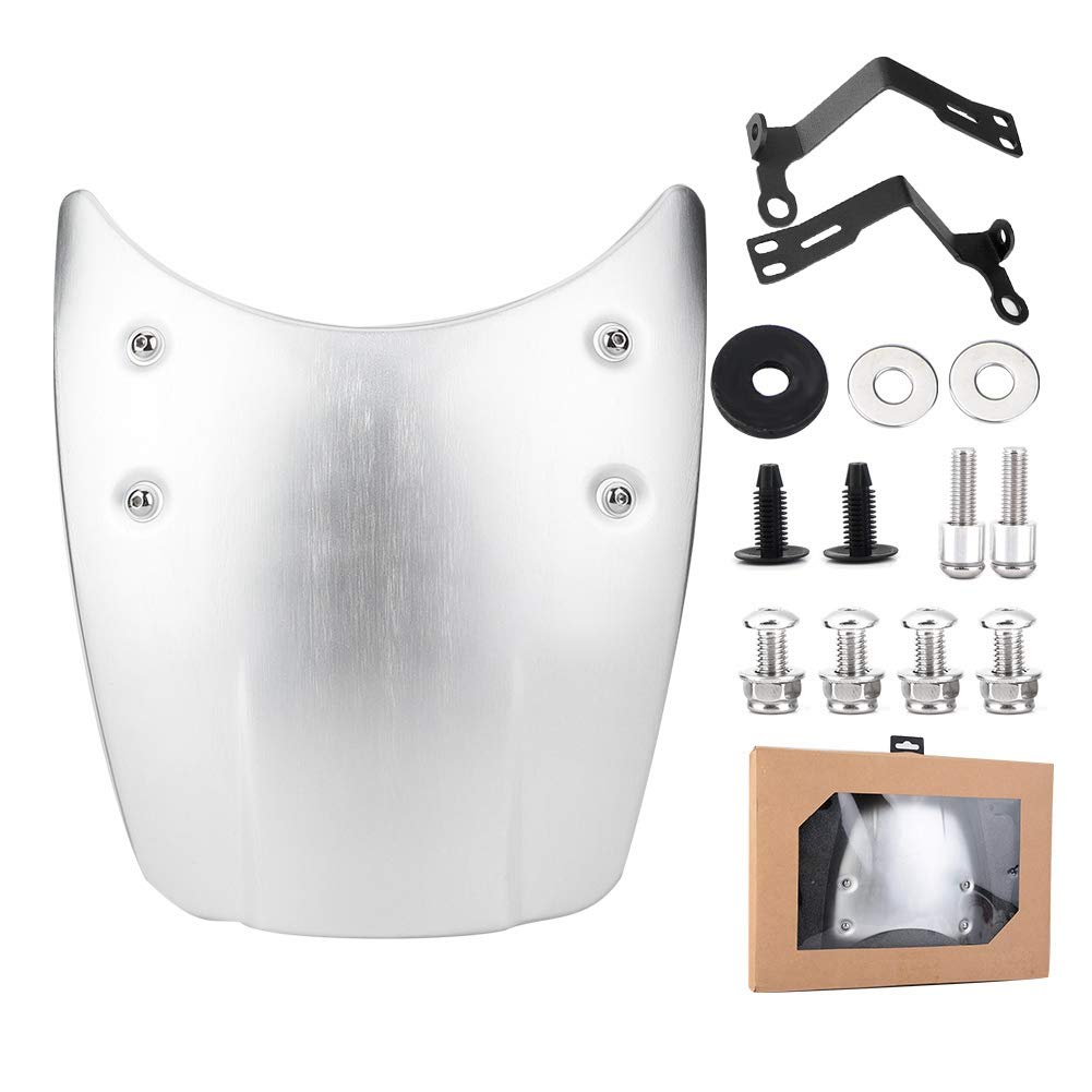 R Nine T Frame Cap - Motorcycle Wind Deflector Motorcycle Windshield Windscreen Motorcycle Aluminum Windshield Windscreen For R Nine T 2014-2017 Motorcycle Parts Silver