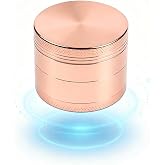 2.5" Manual Tool, Compact &amp; Portable with Storage Compartment, Ideal for Kitchen &amp; Outdoor Use - rose gold