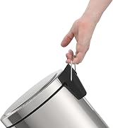 Tramontina 12L Pedal Bin Stainless Steel with Lid Removable Inner Bucket view 5
