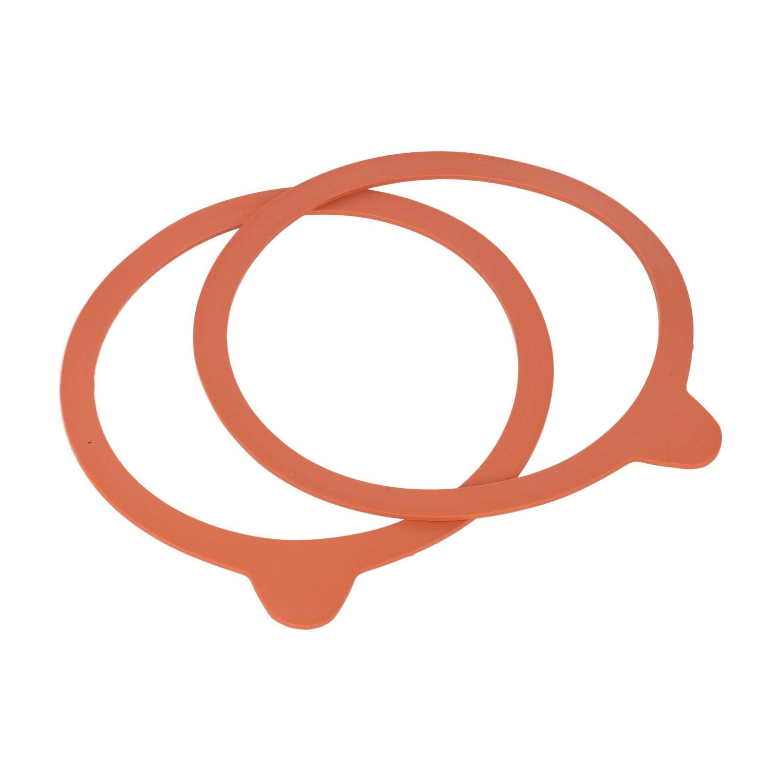 axentia Jar Rings - Pack of 10 Red Sealing Rings to Fit Preserving Jars - Storage Jar Seals - Rings for 100mm Lever Arm Jars - Airtight Food Storage