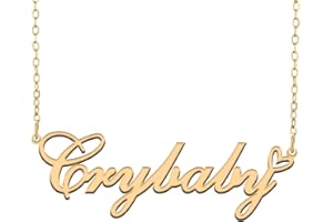 RONKAHSHOW Custom Name Necklace Customized Personalized Pendant Name Necklace with Heart Name Necklace for Women Best Gift for Girl Birthday Mother’day Christmas wedding