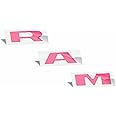 RAM Grille Emblem Overlay Decal Stickers 2025 Ram 1500 (Color: Hot Pink)