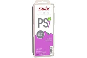 Swix PRO Speed Wax - PS7 Violet 18 to 28 Degrees Fahrenheit - 180g Bar - Fluoro Free - Ski or Snowboard