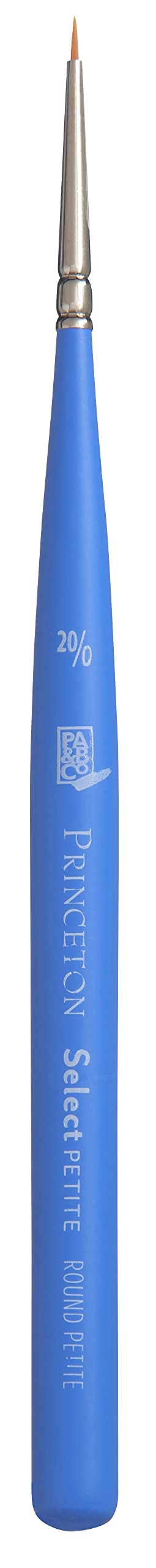 Princeton Select Artiste, Mixed-Media Brushes for Acrylic, Oil, Watercolor Series 3750 Petite Round Synthetic and Natural, Size 20/0