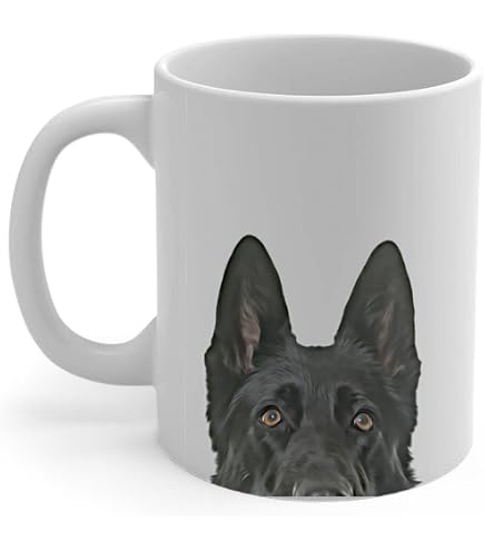 Tazza Cane Pastore Tedesco in ceramica - 350ml. Per TE o Regalo per Donna, Amica, Mamma, Zia, Cugina, Nonna, Compleanno, Anniversario