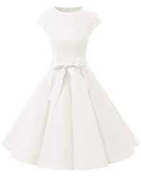 Dressystar Women's Vintage Boatneck Cap Sleeve