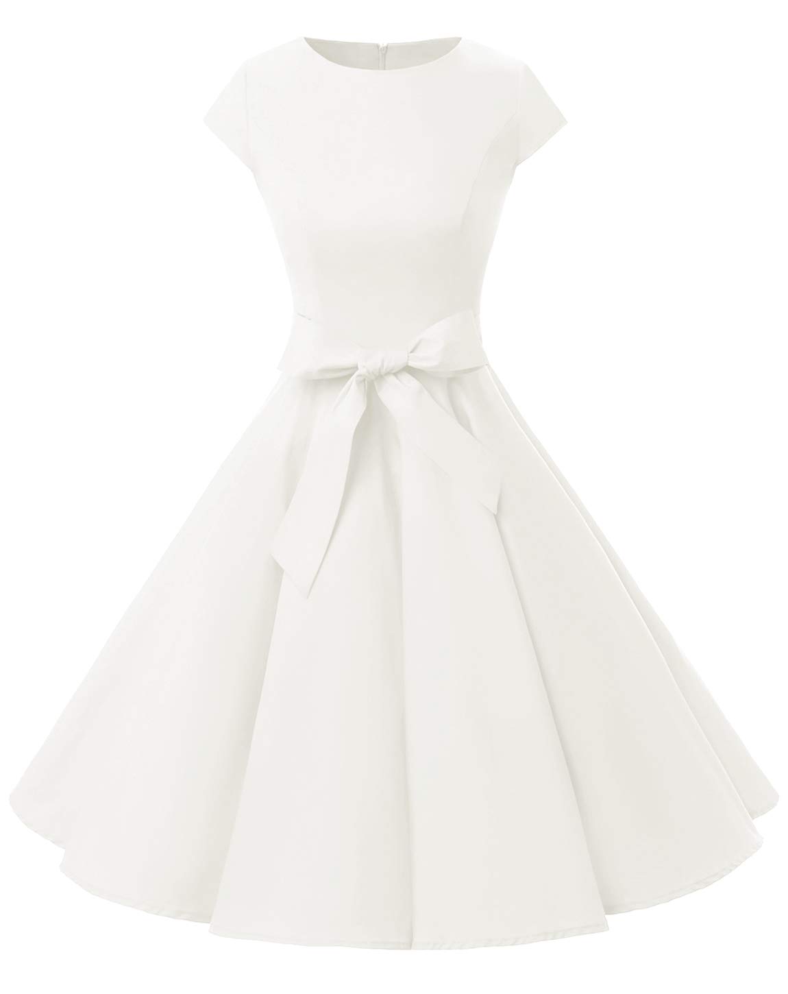 Dressystar Women's Vintage Boatneck Cap Sleeve