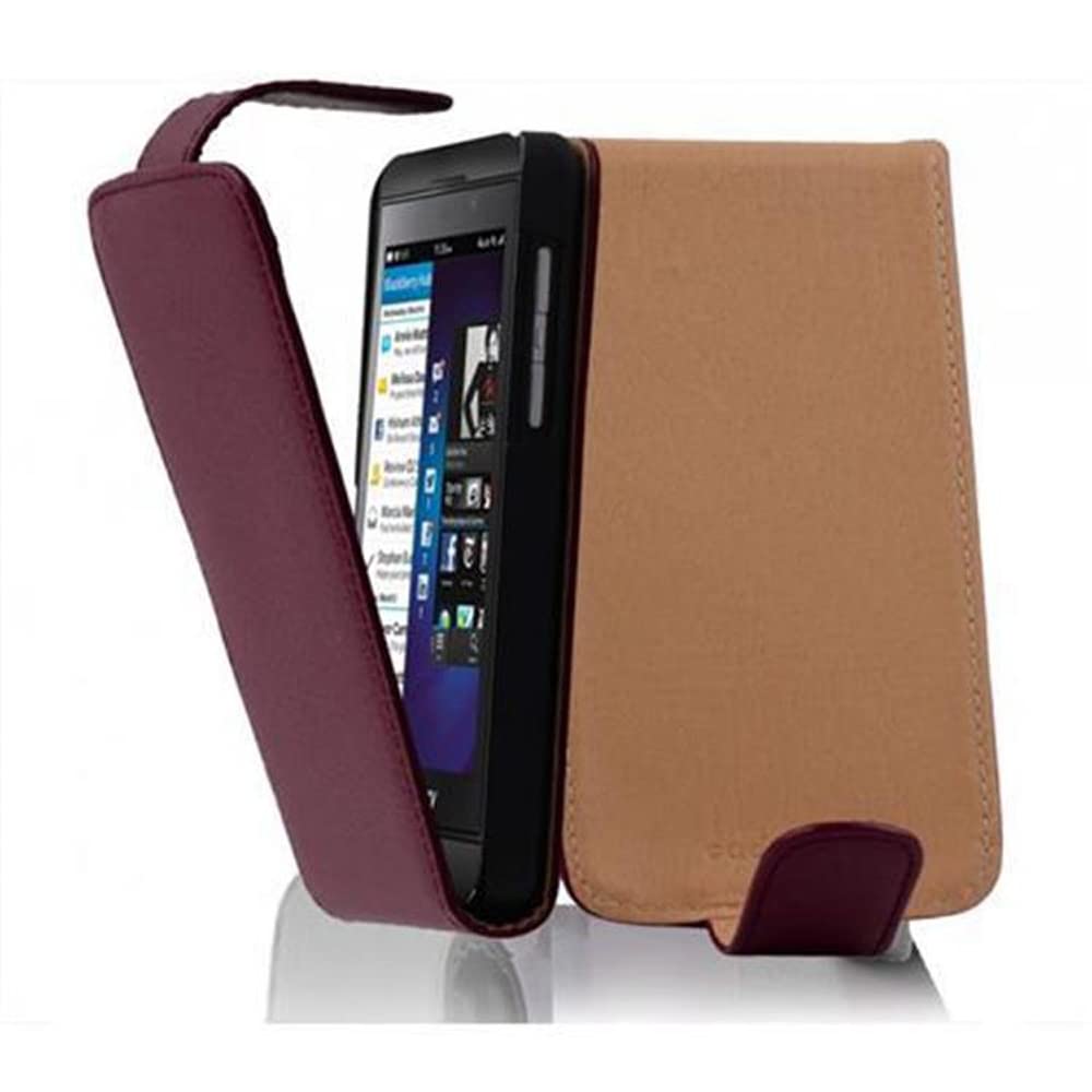 cadorabo Case works with Blackberry Z10 in PASTEL PURPLE - Flip Style Case made of Structured Faux Leather - Wallet Etui Cover Pouch PU Leather Flip