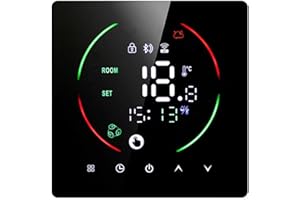 EAST2 WiFi Intelligent Thermostat for Underfloor Heating Wall Furnace Electric with Remote Control Humidity Weather Energy Sa