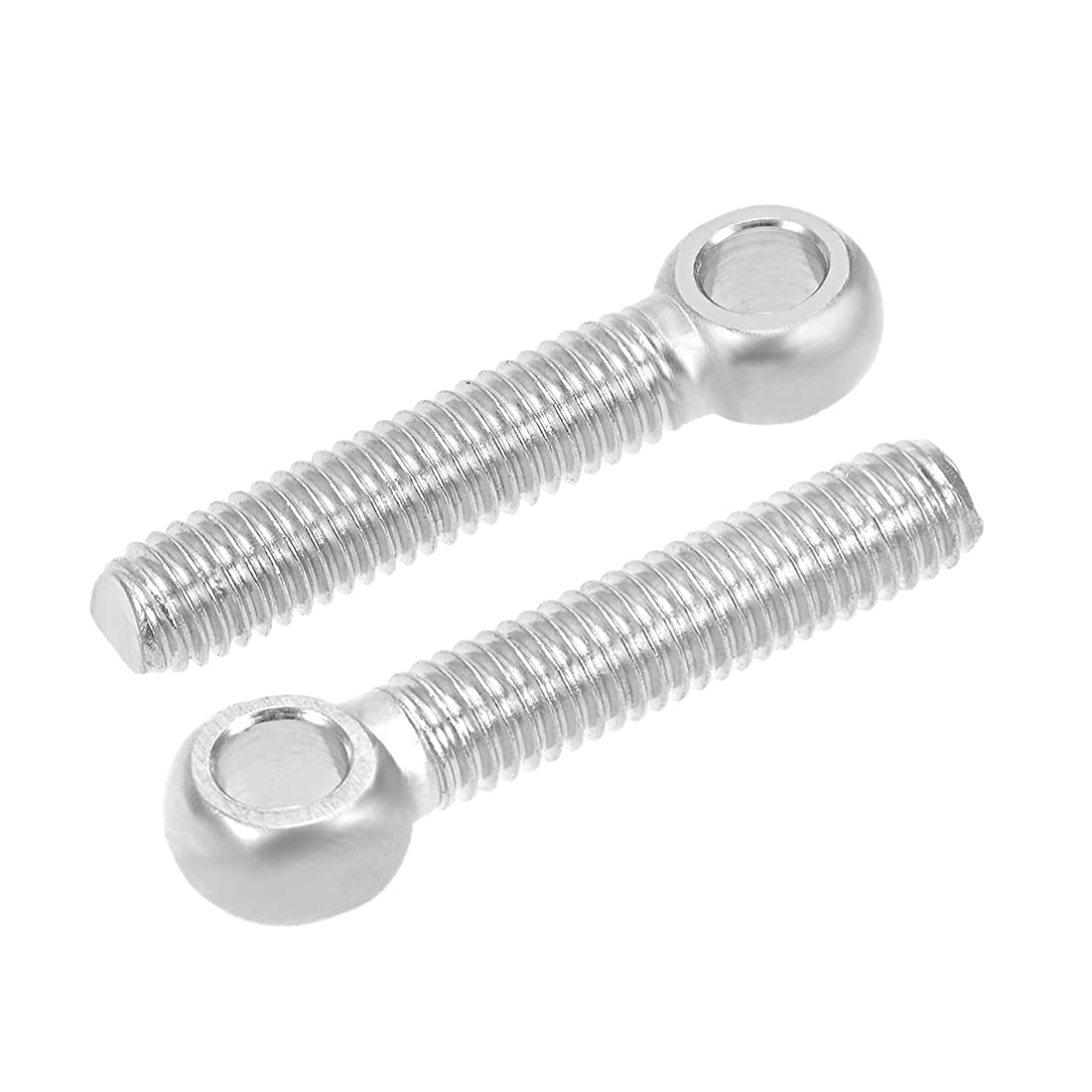 sourcing map M5 x 25mm 304 Stainless Steel Machine Shoulder Lift Eye Bolt Rigging 10pcs