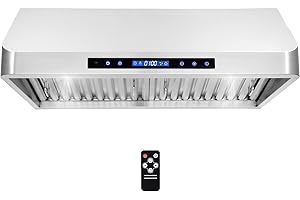 COSMO COS-QS75 30 in. Under Cabinet Range Hood with 500 CFM, Permanent Filters, LED Lights, Convertible from Ducted to Ductle