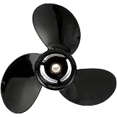 Quicksilver Black Diamond 3-Blade Aluminum Propeller for Mercury and MerCruiser Engines