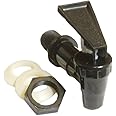 AquaNation BPA Free Replacement Water Cooler Faucet Bottle Jug Ceramic Water Crock Reusable Tap Spout Beverage Lever Pour Dispenser Valve Gravity Water Spigot - Made in USA (1, Black)