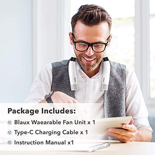 Blast Auxiliary Portable Neck Fan Wearable Personal Cooling Device