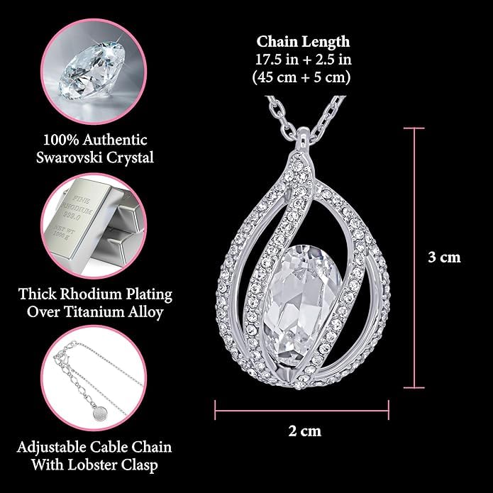 TRYNDI To My Wife Necklace from Husband - Soulmate, Girlfriend, Fiance Gift for Anniversary, Birthday, Christmas, Valentine's Day, Mother's Day - Romantic Wife Christmas Gift ideas