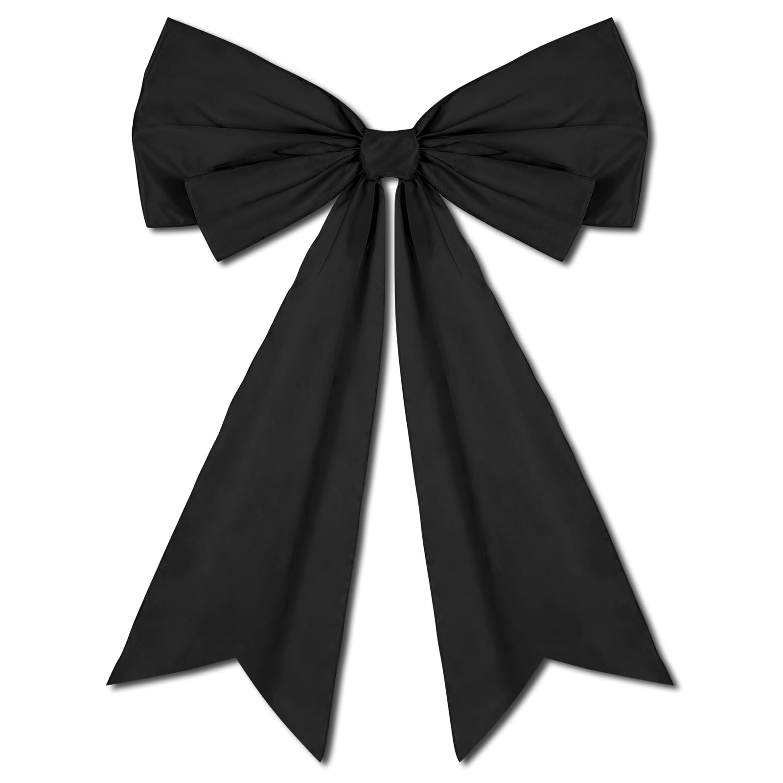 Photo 1 of 1 Pcs Large Black Coquette Bow For Graduation Backdrop 27.6 x 21.7 Inch Big Bows Room Wall Decor Giant Ribbon Tie Hanging Gift for Birthday Bachelorette Party Girl Baby Shower Bridal Shower Wedding