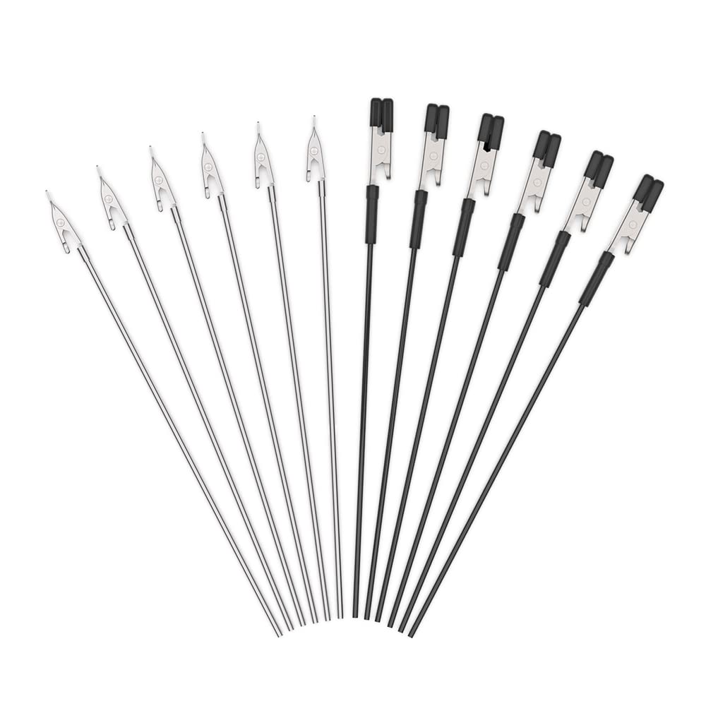 Actekart 20Pcs Toothless Alligator Clip Sticks for Miniatures/Tiny Craft/Mini Model Parts and 20Pcs Alligator Clips (Rubber Tips) for Gundam Model Painting and for Airbrush Hobby Spraying…