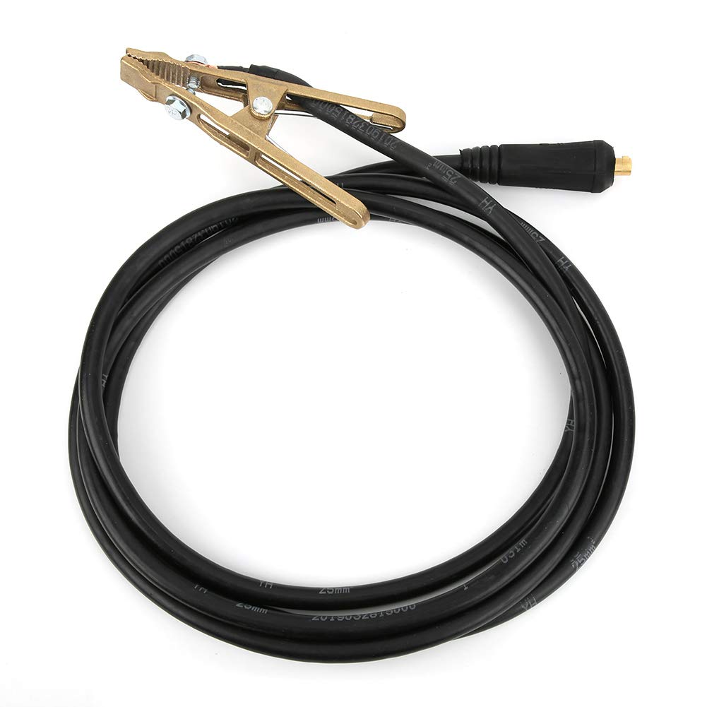 Jeanoko 260A TIG Welding Brass Ground Clamp MMA ARC Welder Earth Clamp 3Meter 25mm² for Grounding in Large Current Welding of MIG TIG