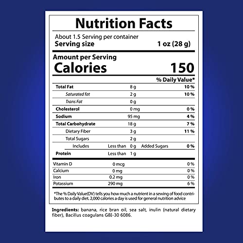 Banana Chips Sea Salt Healthy Chips 1 Billion Probiotics healthy