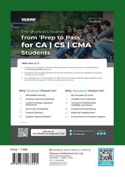 Taxmann's CRACKER for Setting Up of Business Industrial & Labour Laws (Paper 3 | SUBIL) β Covering Solved Papers | Case Studies for CS Executive | New Syllabus | Dec. 2025/June 2026 Exams 2