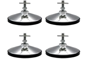 Table Football Pool Table Leg Levelers - 6 Inch Metal Height Adjusters for Foosball, Billiards, Table Tennis, Air Hockey - Si