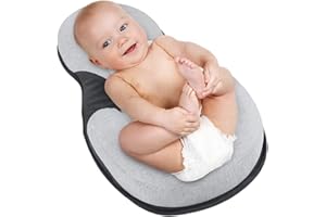 Portable Snuggle Bed - Mestron Co-Sleeping Bed for 0-6 Months Baby Head Support Adjustable with 3D Breathable & Ultra Soft Infant Floor Bed for Infant & Toddler Travel Beds Baby Registry Search (Bear)