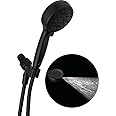 Delta Faucet ProClean Matte Black Shower Head with Handheld, Showerhead with High Pressure Spray, Handheld Shower Head, 6 Spray Settings, Matte Black 75740BL