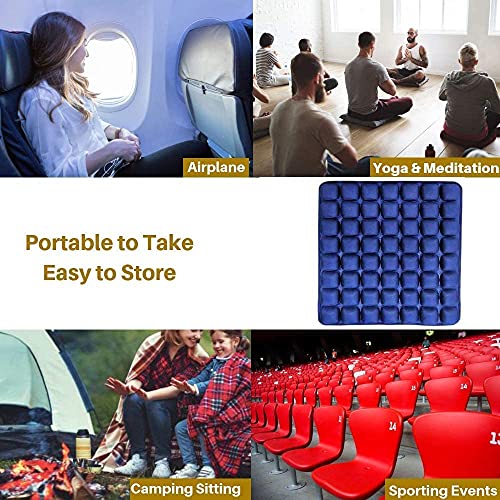 SUNFICON Air Seat Cushion Inflatable Seat Cushion Portable Car Seat