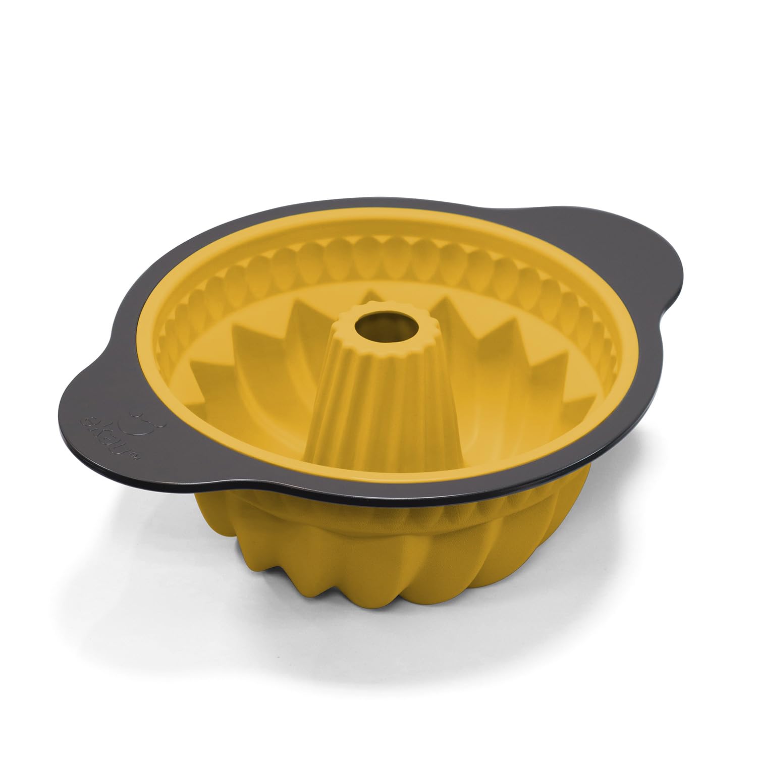 EKAU Smart Flex Patterned Ring Cake Pan, Marigold