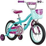Schwinn Elm Girls Bike for Toddlers and Kids, 14-Inch Wheels, Teal