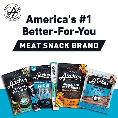 Original Mini Jerky Beef Sticks by Country Archer, 100 GrassFed