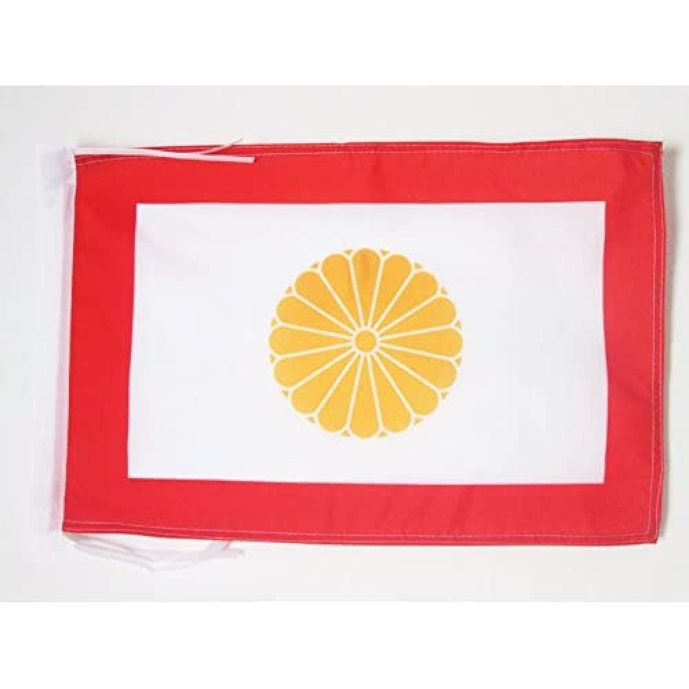 AZ FLAG - Japan Kouzoku 16 ben Flag - 18'' x 12'' - 100% Polyester imperial Japanese Small Banner with Two Cords - Fade Resistant - Vivid Colors - 18x12 in - 45x30 Cm — image 1