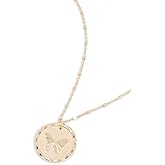 Jennifer Zeuner Jewelry Women's Amelia Necklace, Yellow Vermeil, One Size