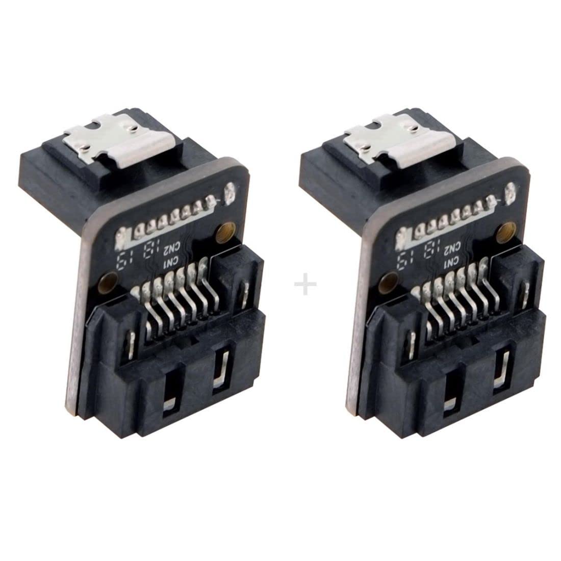 chenyang SATA 7Pin Female to 7pin Male 90 Degree Angled Adapter Mainboard Motherboard for Desktops SSD HDD 6Gbps Data Convertor