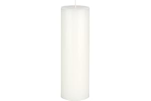 Mega Candles 1 pc Unscented Solid White Pillar Candles, Hand Poured Premium Wax Candle 3 Inch x 9 Inch, Home Décor, Spas, Weddings, Occasions, Party, Centerpieces, Holidays, Vigils, Prayers