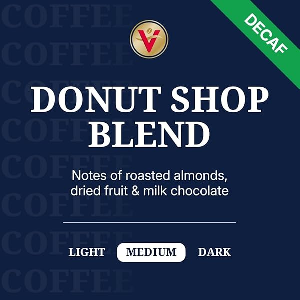 VICTOR ALLEN’S COFFEE DECAF DONUT SHOP BLEND, MEDIUM ROAST, 80 COUNT, SINGLE SERVE COFFEE PODS FOR KEURIG K-CUP BREWERS