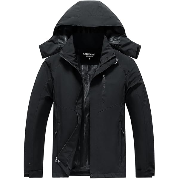 Chaqueta Impermeable Hombre Slim Fit - Capucha Desmontable, 6 Colores, Poliéster