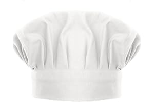 TopTie Chef Hat for Kid & Adult, Cotton Elastic Adjustable Kitchen Cooking Baking Hat